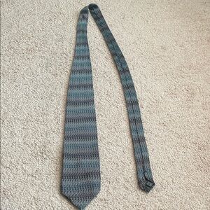 Knightsbridge Blue and Gray Patterned Tie